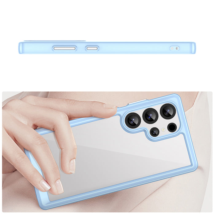 Outer Space Case with Gel Frame for Samsung Galaxy S25 Ultra - Blue