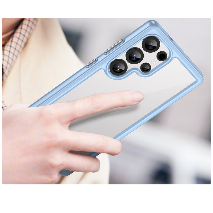 Outer Space Case with Gel Frame for Samsung Galaxy S25 Ultra - Blue