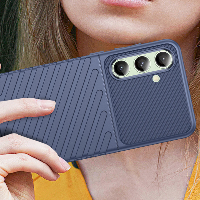 Thunder Case for Samsung Galaxy S24 FE silicone armor cover - blue