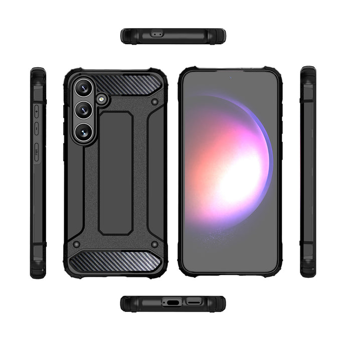 Hybrid Armor Case for Samsung Galaxy S24 FE Armored Hybrid Case - Black