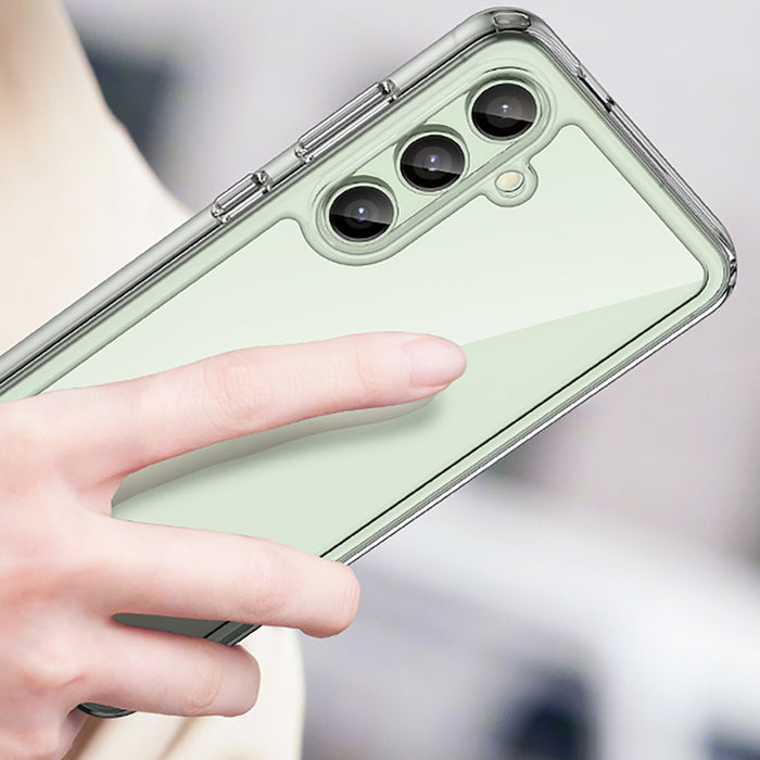 Outer Space Case with Gel Frame for Samsung Galaxy S24 FE - Transparent