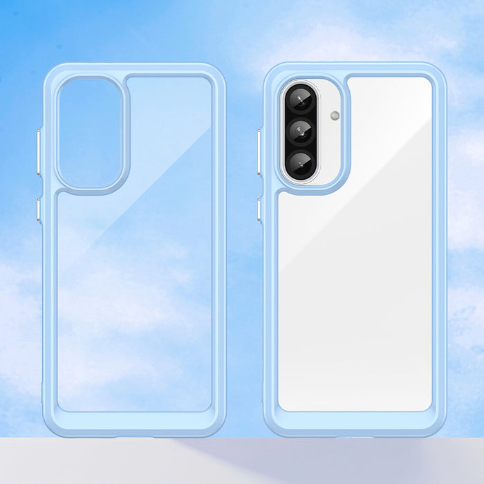 Outer Space Case for Samsung Galaxy A56 Cover with Flexible Frame - Blue