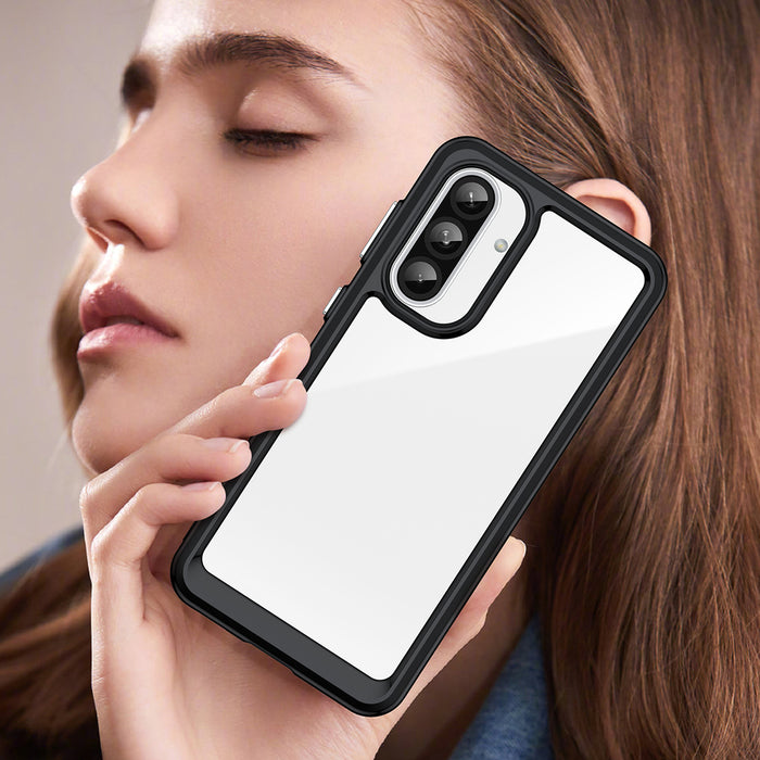 Outer Space Case for Samsung Galaxy A26 Cover with Flexible Frame - Black