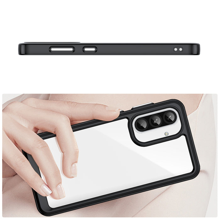 Outer Space Case for Samsung Galaxy A26 Cover with Flexible Frame - Black