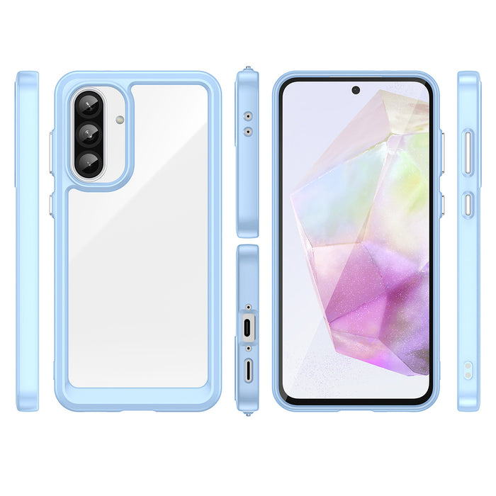 Outer Space Case for Samsung Galaxy A26 Cover with Flexible Frame - Blue
