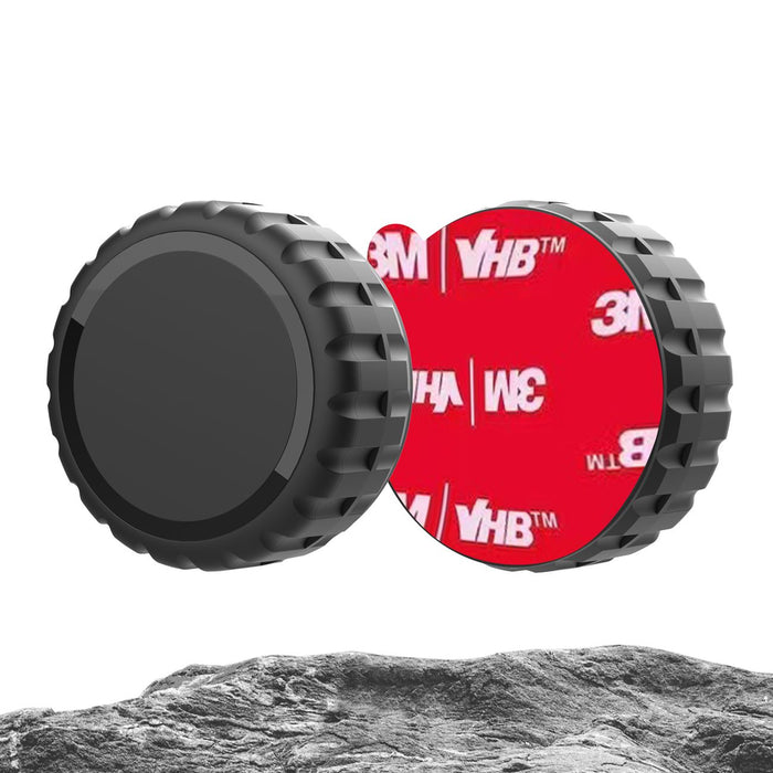 Apple AirTag Case, Screw-on, Waterproof, Self-Adhesive - Black - 4 pieces