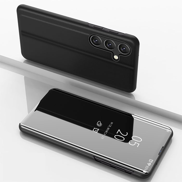 Clear View Case for Samsung Galaxy A36 Cover with Flip - Black