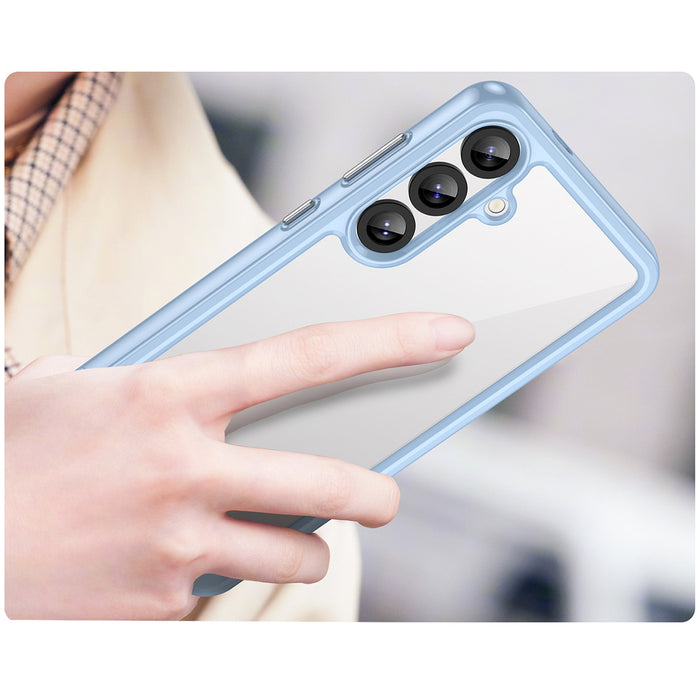 Outer Space Case for Samsung Galaxy A36 Cover with Flexible Frame - Blue