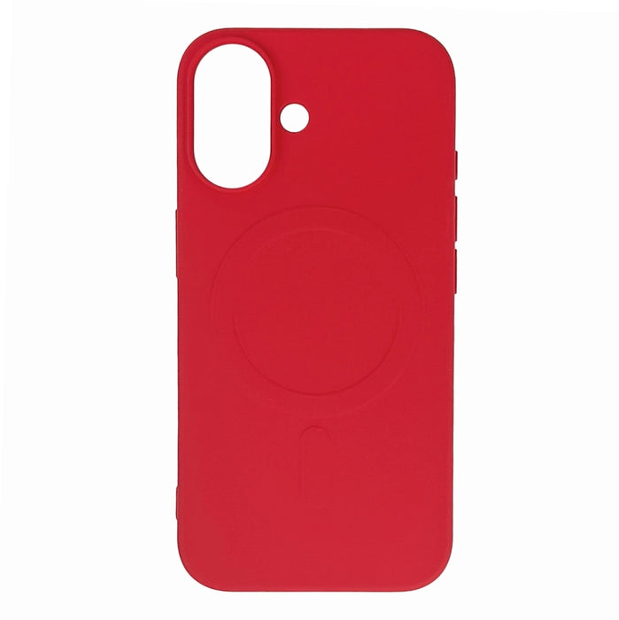 Liquid Silicone Case with MagSafe for Samsung Galaxy S25 Edge - Red