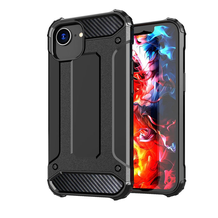 Hybrid Armor case for iPhone 16e / 17e - black