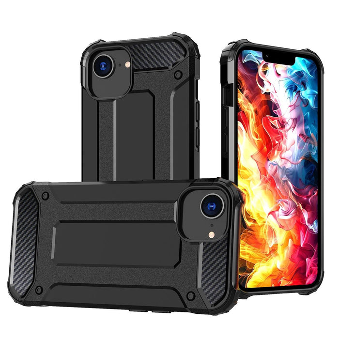 Hybrid Armor Case for iPhone 16e - Black