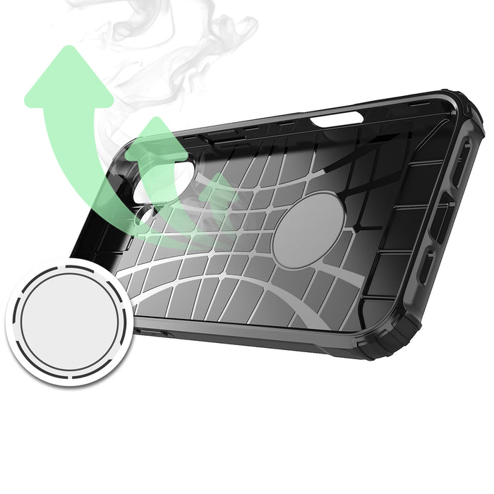 Hybrid Armor case for iPhone 16e / 17e - black