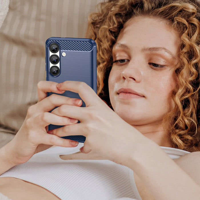 Carbon Case for Samsung Galaxy S25 Edge - Blue