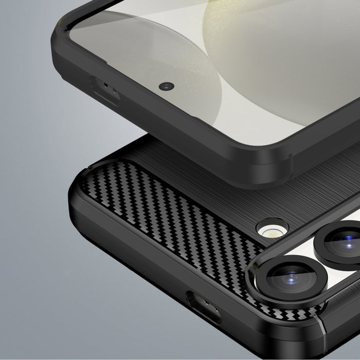 Carbon Case Flexible Silicone for Xiaomi Redmi Note 14S - Black