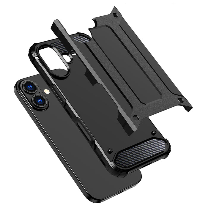 Hybrid Armor case for iPhone 17 - black