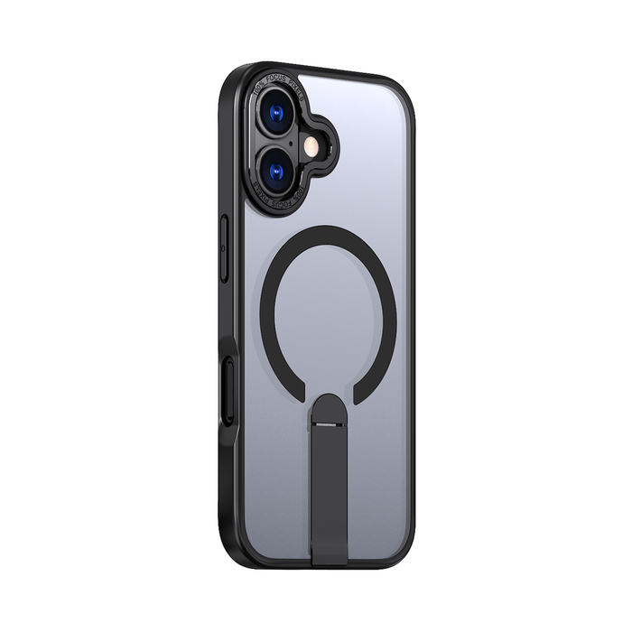 Hybrid Armor X case for iPhone 17 with MagSafe-compatible stand - black