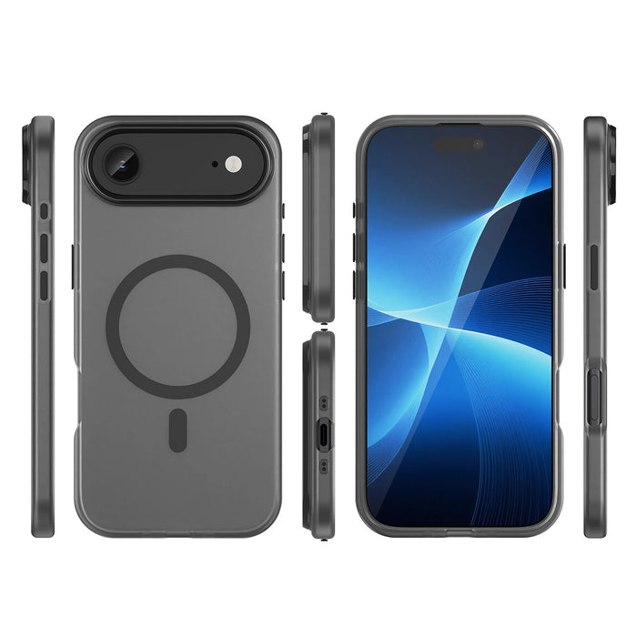 Magnetic Abrasive iPhone 17 Air Case Compatible with MagSafe - Matte Black