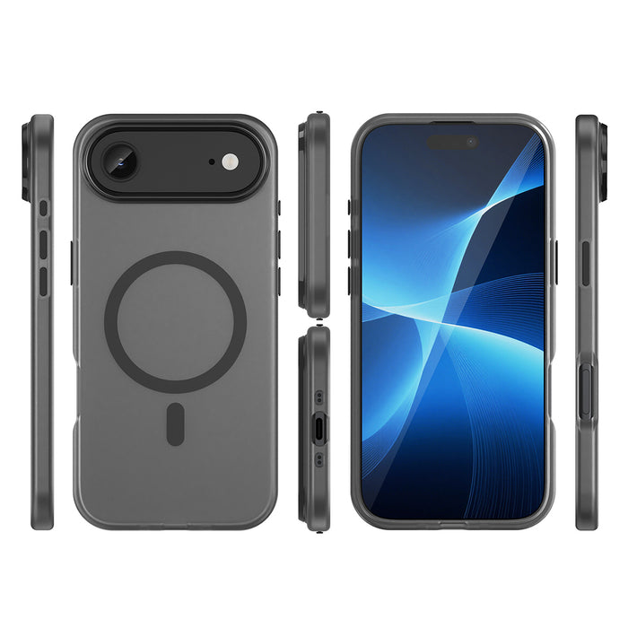 Magnetic Abrasive iPhone 17 Air Case Compatible with MagSafe - Matte Black