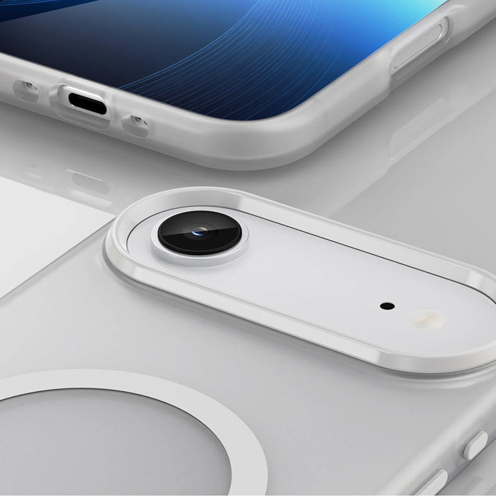 Magnetic Abrasive iPhone 17 Air Case Compatible with MagSafe - Matte White