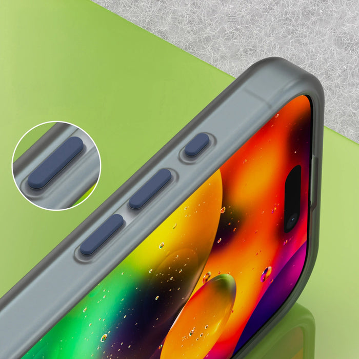 Magnetic Abrasive iPhone 17 Case Compatible with MagSafe - Matte Blue