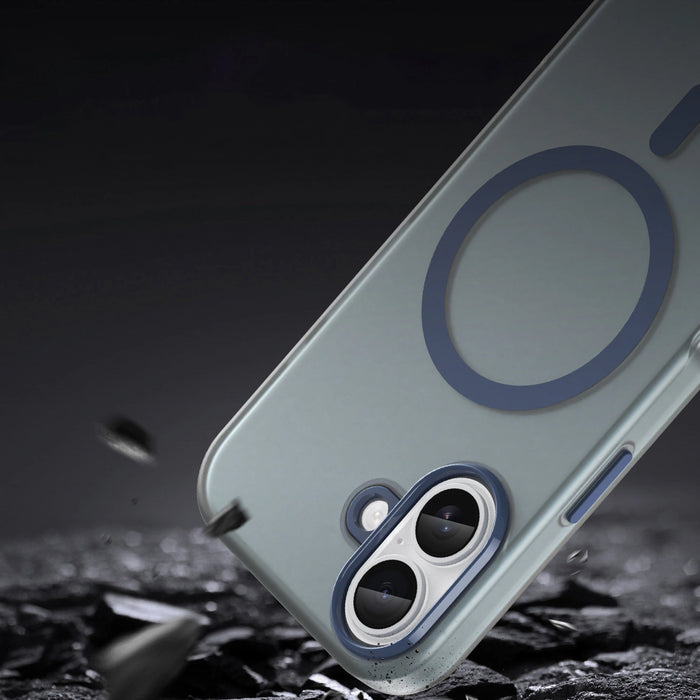 Magnetic Abrasive iPhone 17 Case Compatible with MagSafe - Matte Blue