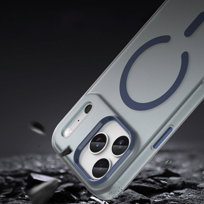 Magnetic Abrasive iPhone 17 Pro Case Compatible with MagSafe - Matte Blue