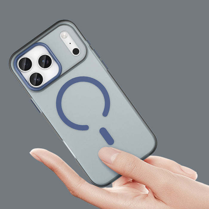 Magnetic Abrasive iPhone 17 Pro Max Case Compatible with MagSafe - Matte Blue