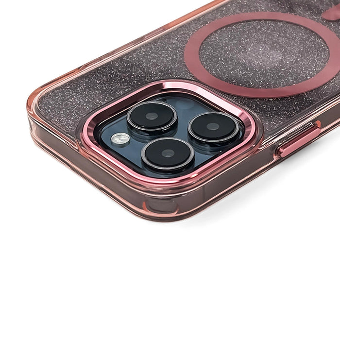 Glitter Case MagSafe Compatible for iPhone 17 Pro Max - Pink