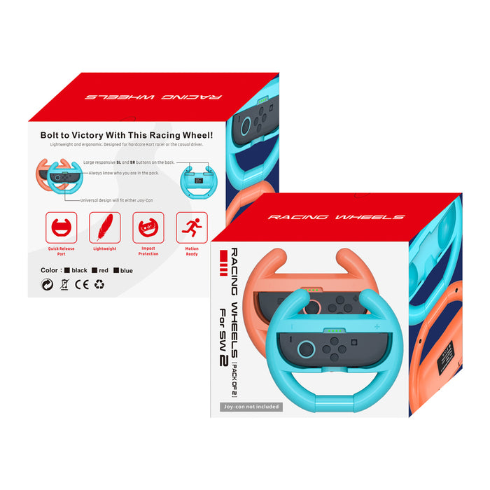 Nintendo Switch 2 Joy-Con Racing Wheel (Pack of 2) - Black