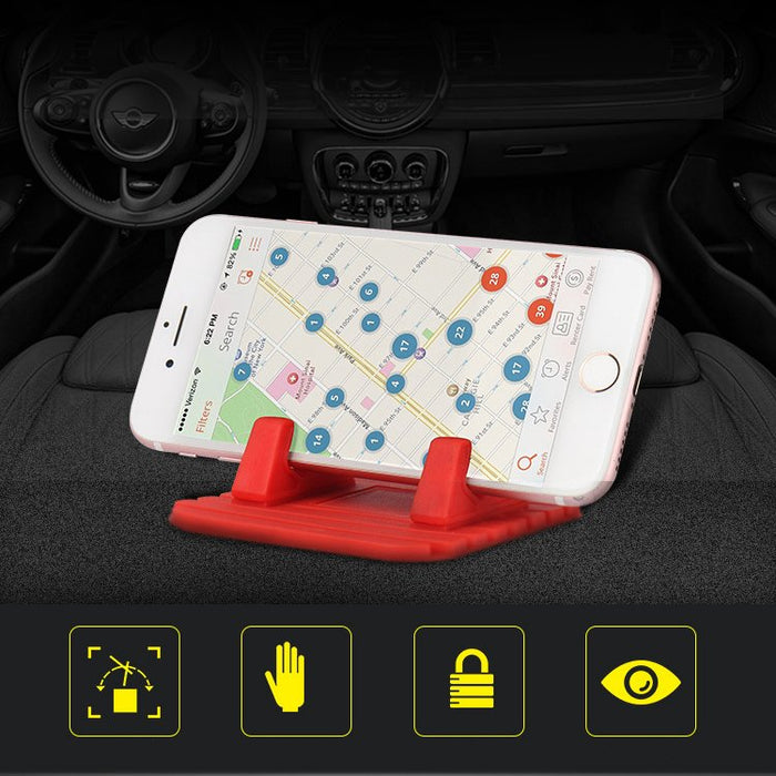 Universal car holder silicone phone stand nano pad black