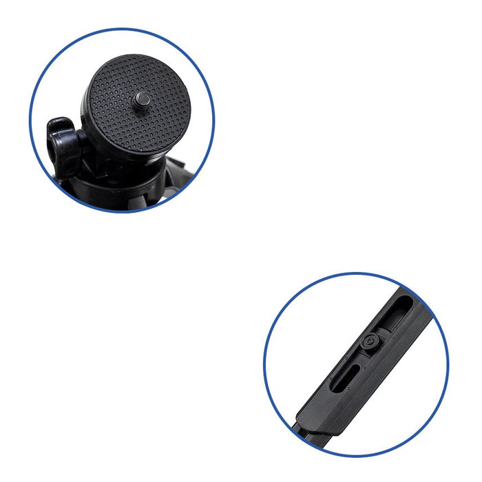 Mini tripod selfie stick holder for phone camera GoPro 16 - 21 cm black
