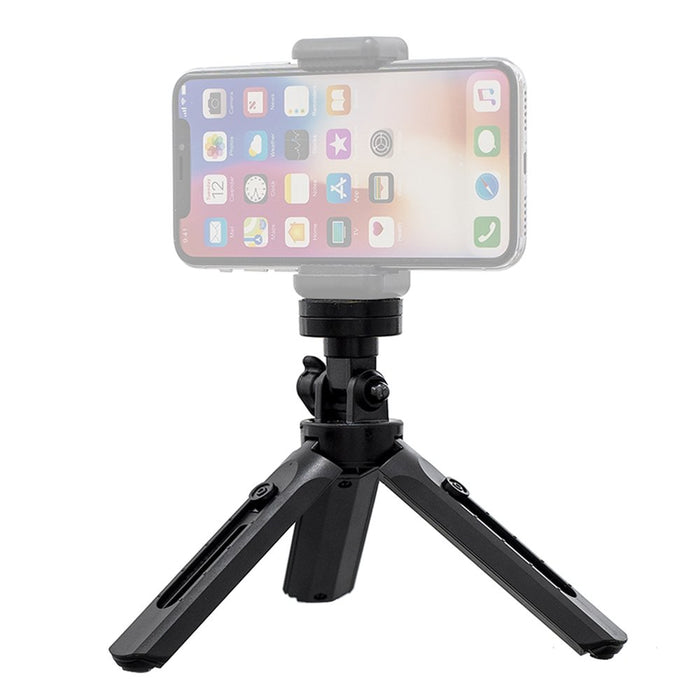 Mini tripod selfie stick holder for phone camera GoPro 16 - 21 cm black