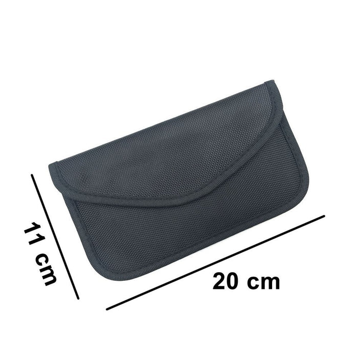 Anti-theft Case for Car Keys Phone Radio Blocking Faraday Box Faraday Cage 20cm x 11cm Black