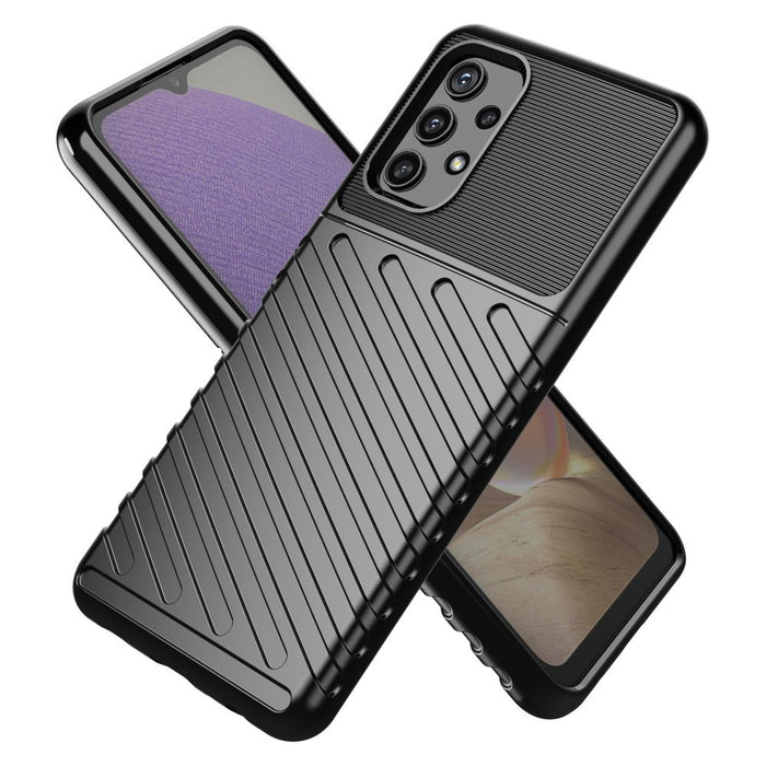 Thunder Case Flexible Tough Rugged Cover TPU Case for Samsung Galaxy A72 4G blue