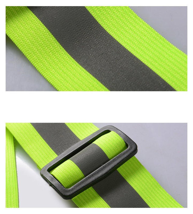 Adjustable reflective harness for a running bike - orange
