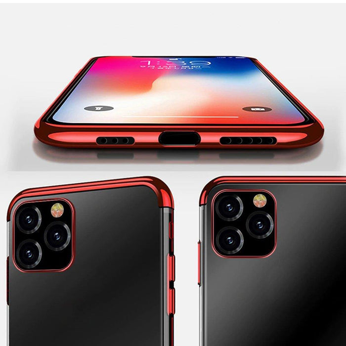 Clear Color Case Gel TPU Electroplating frame Cover for Xiaomi Mi 11 black
