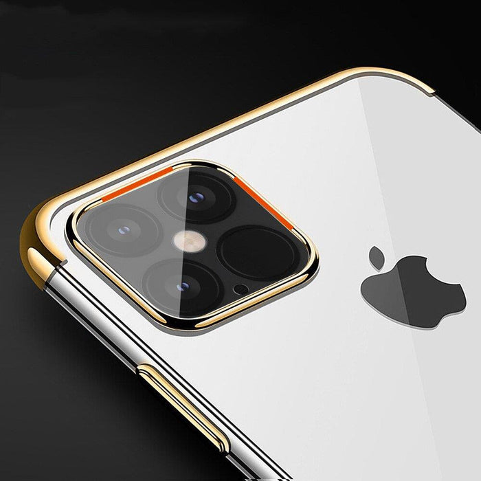 Clear Color Case Gel TPU Electroplating frame Cover for Xiaomi Mi 11 black