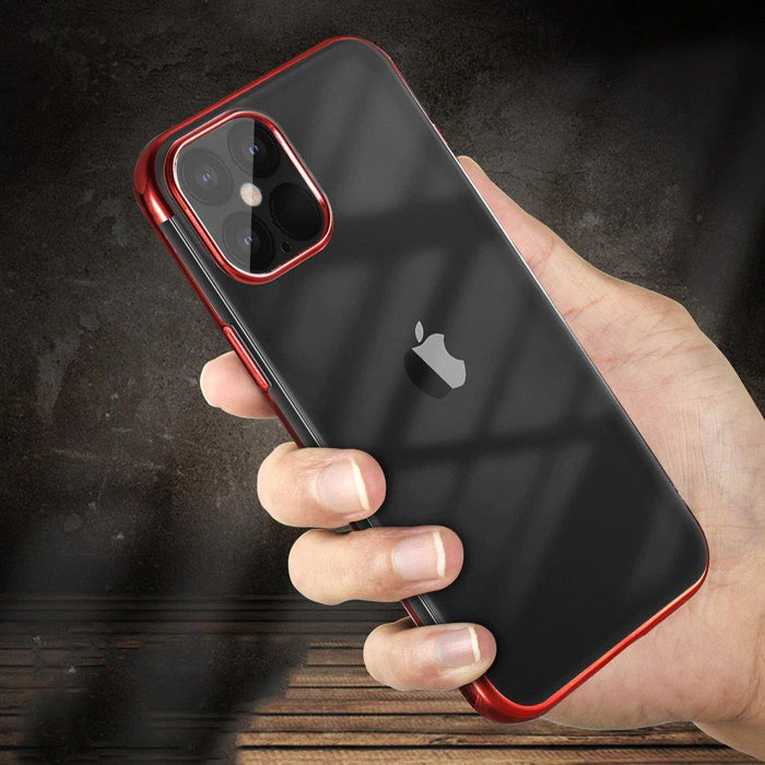 Clear Color Case Gel TPU Electroplating frame Cover for Xiaomi Mi 11 black
