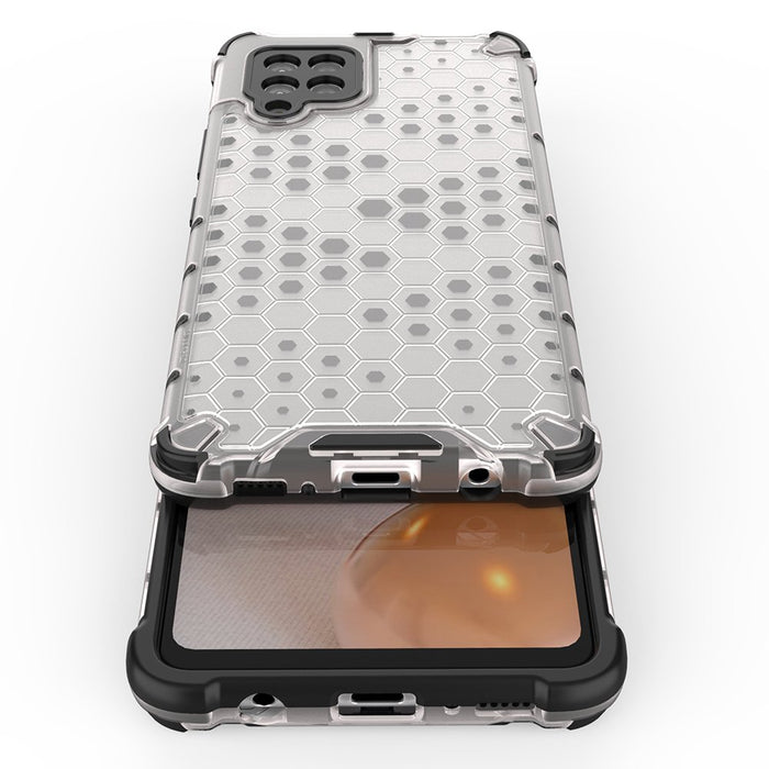 Honeycomb Case armor cover with TPU Bumper for Samsung Galaxy A42 5G green