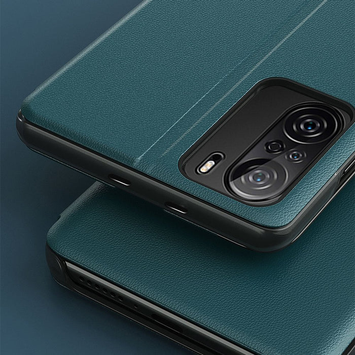 Eco Leather View Case Elegant Flip Cover Case with Stand Function Xiaomi Redmi K40 Pro + / K40 Pro / K40 / Poco F3 Orange