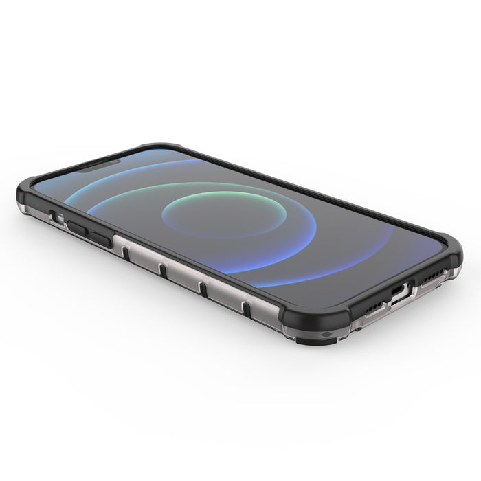 Honeycomb Case armor cover with TPU Bumper for iPhone 13 Pro Max green