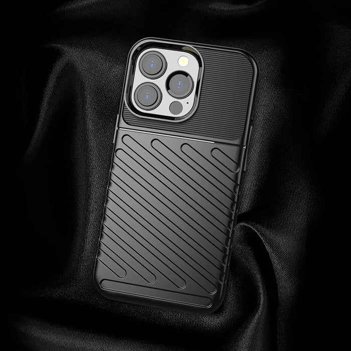 Thunder Case Flexible Tough Rugged Cover TPU Case for iPhone 13 Pro blue