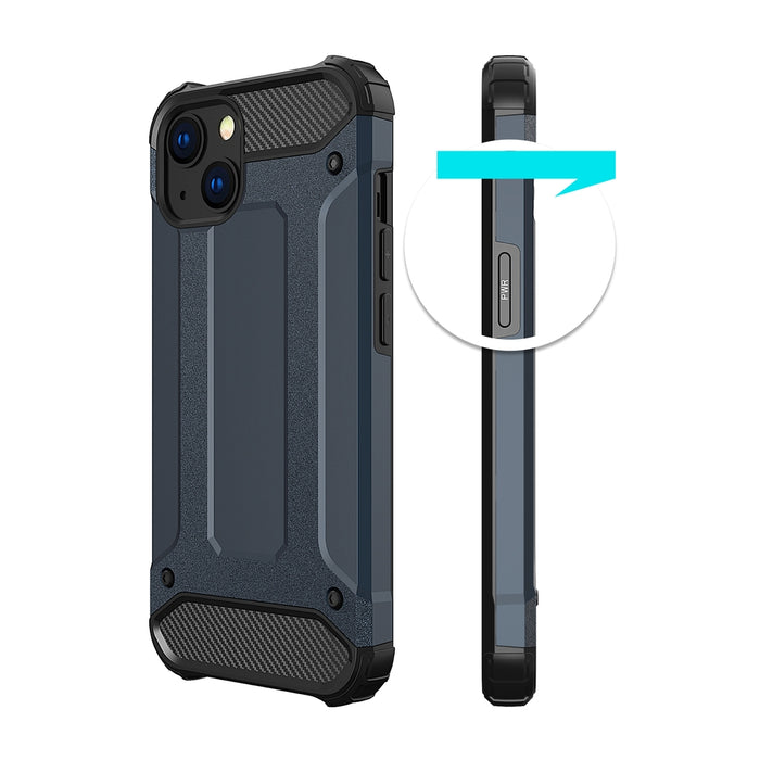 Hybrid Armor Case Tough Rugged Cover for iPhone 13 mini golden