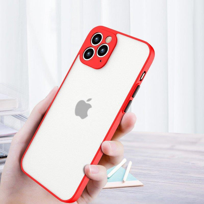 Milky Case silicone flexible translucent case for Samsung Galaxy A22 4G red