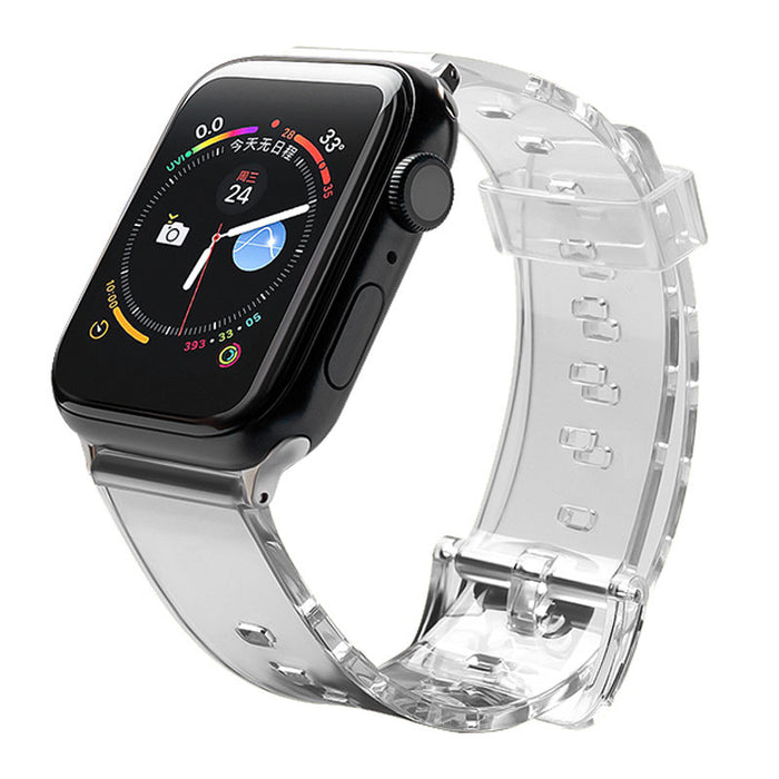 Silicone Strap Bracelet Bracelet Strap Light for Apple Watch 42 / 44 mm - Black