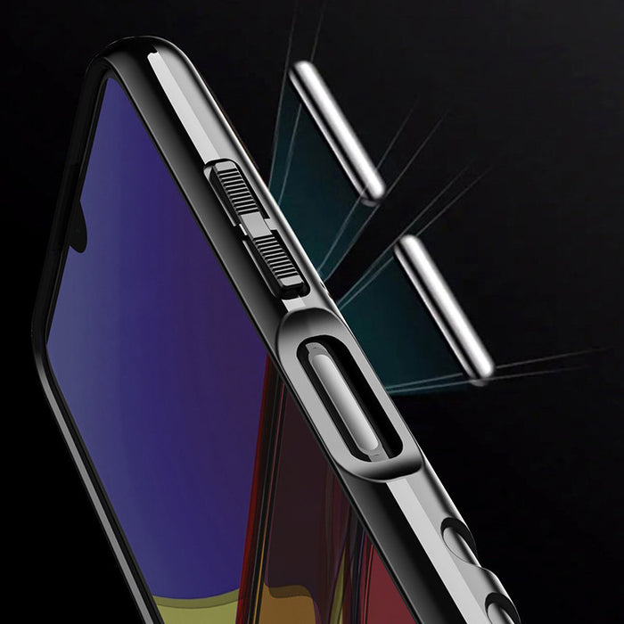 Thunder Case Flexible Tough Rugged Cover TPU Case for Samsung Galaxy A03s black