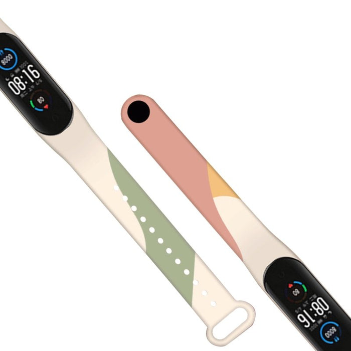 Strap Moro band for Xiaomi Mi Band 3 / 4 silicone strap watch bracelet pattern 5