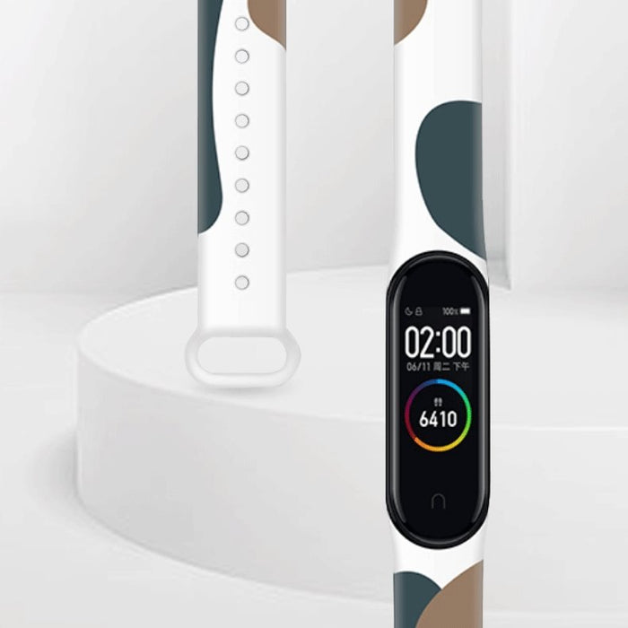 Strap Moro band for Xiaomi Mi Band 3 / 4 silicone strap watch bracelet pattern 8