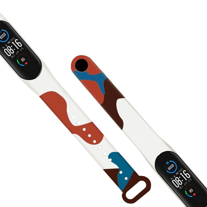 Strap Moro band for Xiaomi Mi Band 5 / 6 silicone strap watch bracelet pattern 8