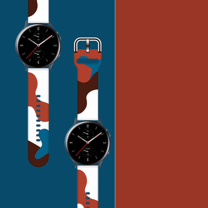 Strap Moro for Samsung Galaxy Watch 40 / 41 / 42 / 43 / 44 mm silicone bracelet watch band - pattern 8